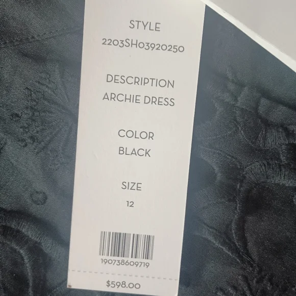 Veronica Beard Ladies Black "Archie" Mini Dress NWT! - Picture 9 of 11